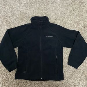 Black fleece youth Columbia jacket